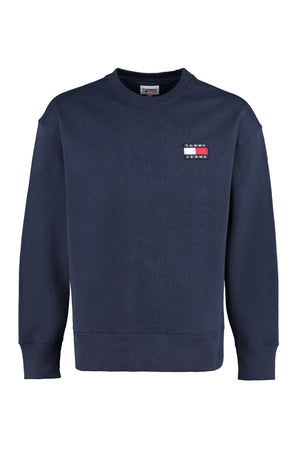 Cotton crew-neck sweatshirt-0